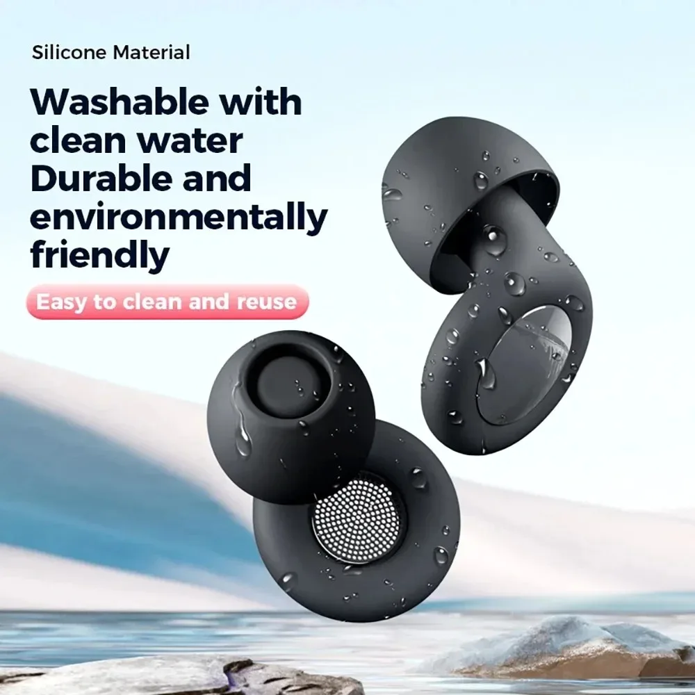 

Noise-Canceling Earplugs -30db, Soft And Reusable Silicone Hearing Protection Earplugs With 8 Tips And Carrying Case