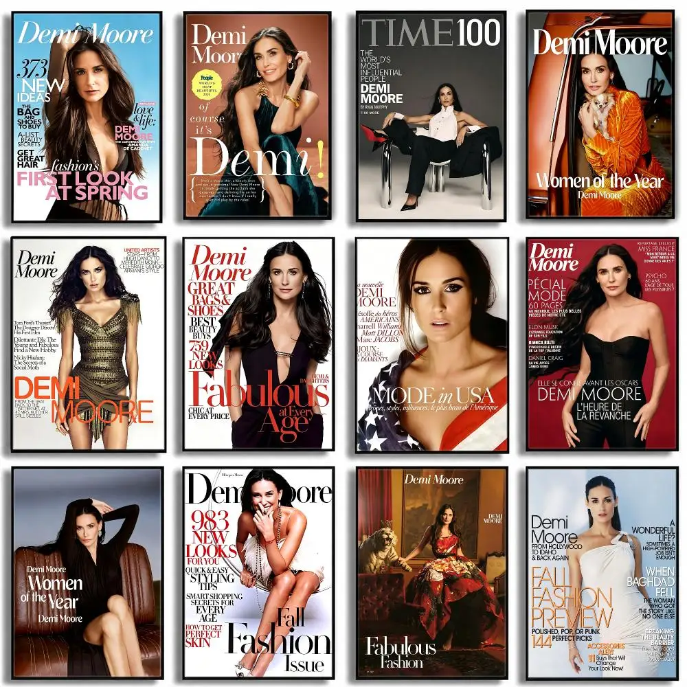 actress Demi Moore Poster HD Poster High End Luxury Home Decoration Suitable for Living Room Bedroom Corridor and Gift Giving