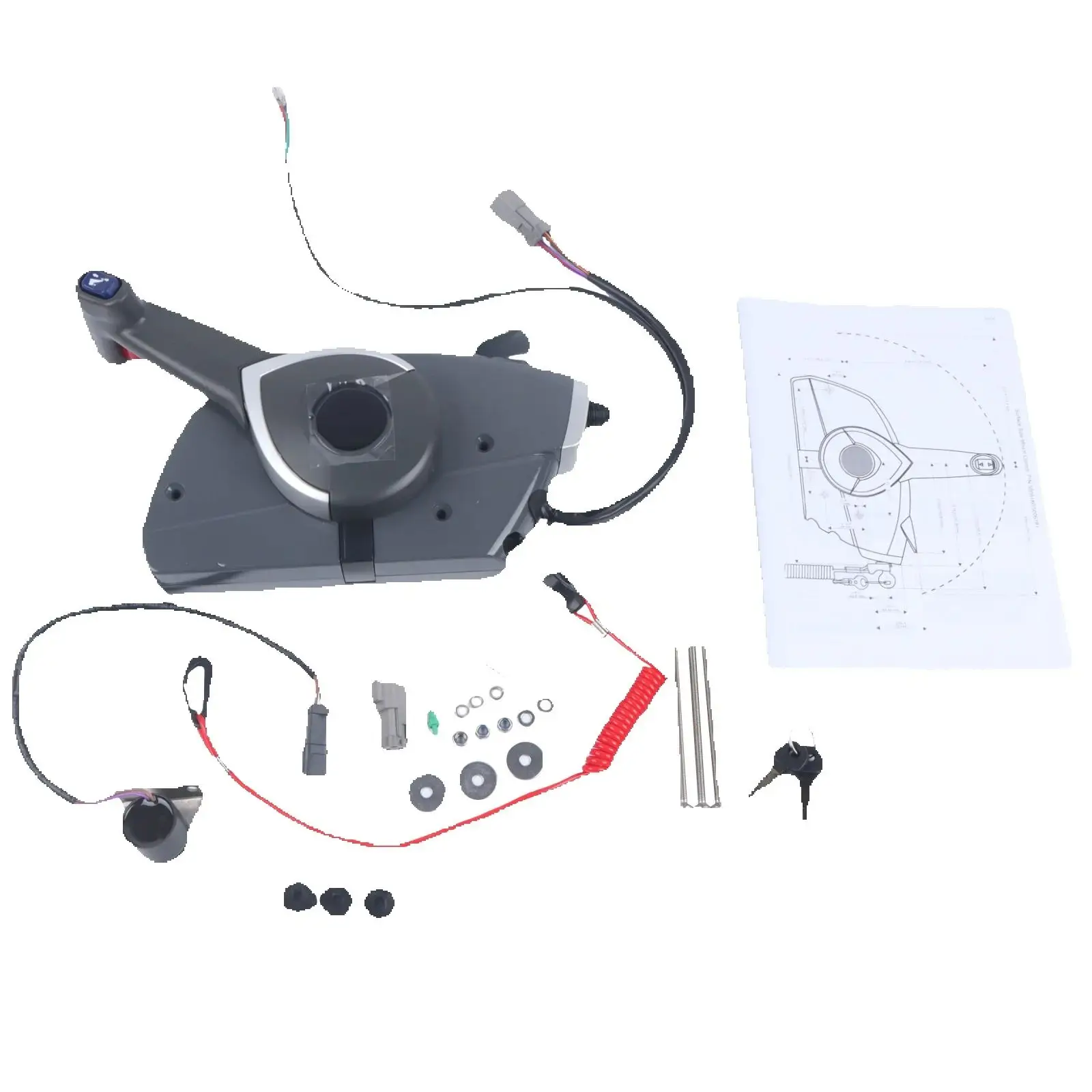 

Блок управления для BRP Johnson Evinrude OMC 5006180, боковая система дистанционного управления, автомобильные аксессуары