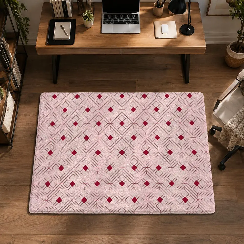 Advanced Grid-like Points Floor Mat Flannel Non-Slip Washable Soft Rug For Bathroom Kitchen Bedroom Living Room Home Decor