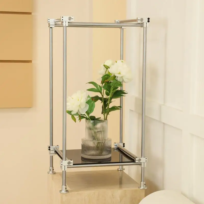 Acrylic Optical Shaft DIY Display Stand Figurine Storage Rack Artwork Exhibition Shelf Multifunctional Household Decor Organizer