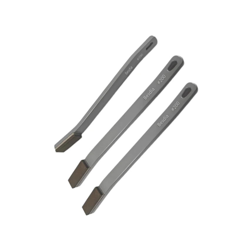 Oilstone Aluminum Handle Tungsten Steel Diamond Toothbrush-type Grinding Stone Resin Oilstone 200-1200#