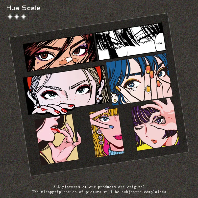 防水反射ステッカー,クリエイティブ,装飾,アクセサリー,クリエイティブ,レインボー,美容,jdm