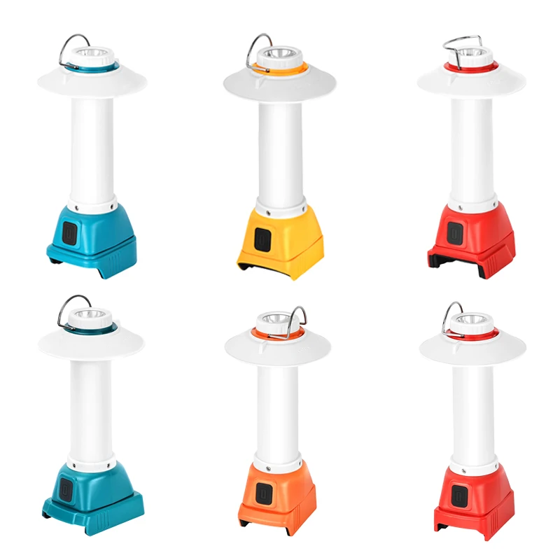 

Portable Handheld LED Camping Light for Makita/DeWalt/Milwaukee/Bosch/Black&Decker/Craftsman 18-20V Lithium Batteries with Hook