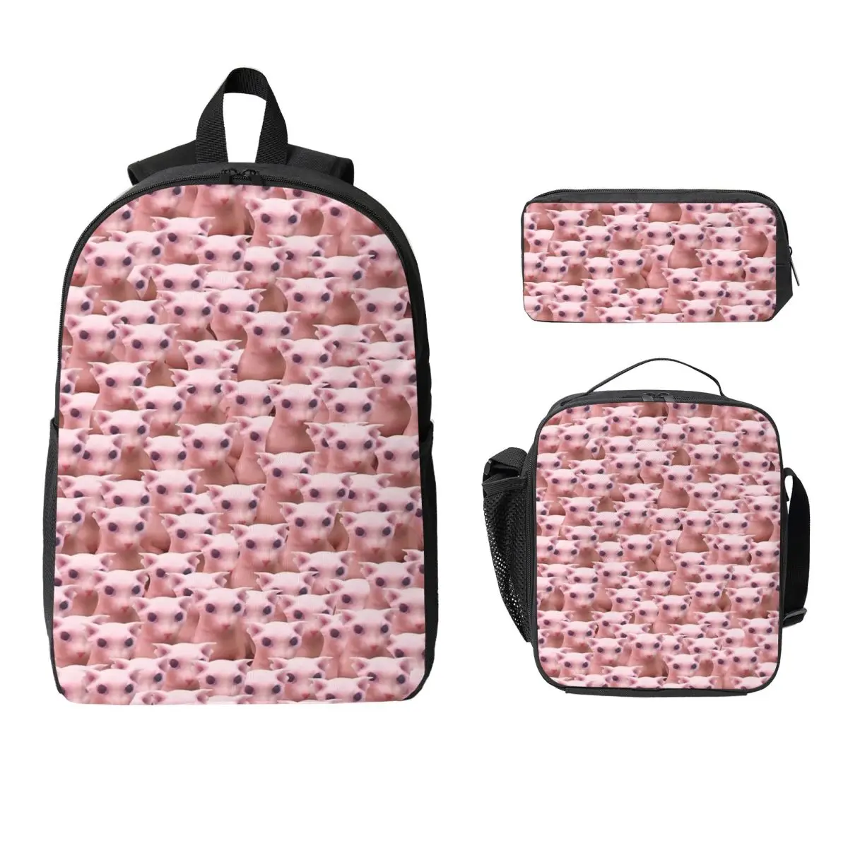 

Bingus Army Backpack Student Boys Girls BookBag School Bag Laptop Shoulder Bags 3ps Insulated Lunch Bag Pencil Case