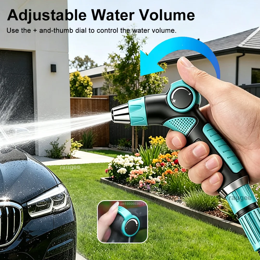 High Pressure Car Washing Water Gun with Adjustable Spray Nozzle Washer Expandable Garden Water Hose Car Cleaning Wash Supplies