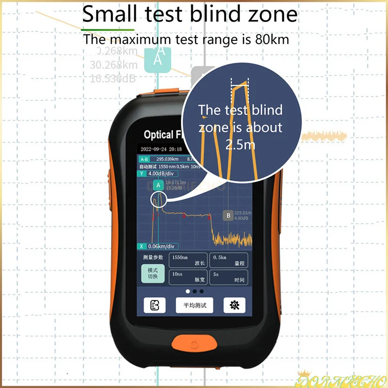 Imagem -04 - Mini Otdr Fiber Optic Reflectometer Nk2800 Active Fiber Vfl Ols Opm Mapa 20db 80km 1550nm