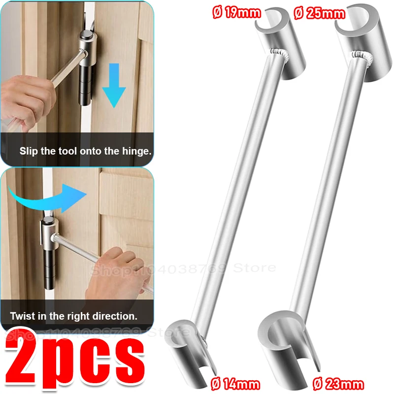 

Double Head Door Hinge Repair Spanner Labor-Saving Hinge Gaps 14-25mm Adjusting Wrench for Home Assembly Maintenance Hand Tools