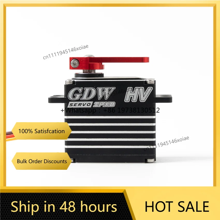 GDW IPX898 55KG High Torque Brushless Digital Servo Actuator Waterproof Metal Gear for Robotics UAV and Automation Systems