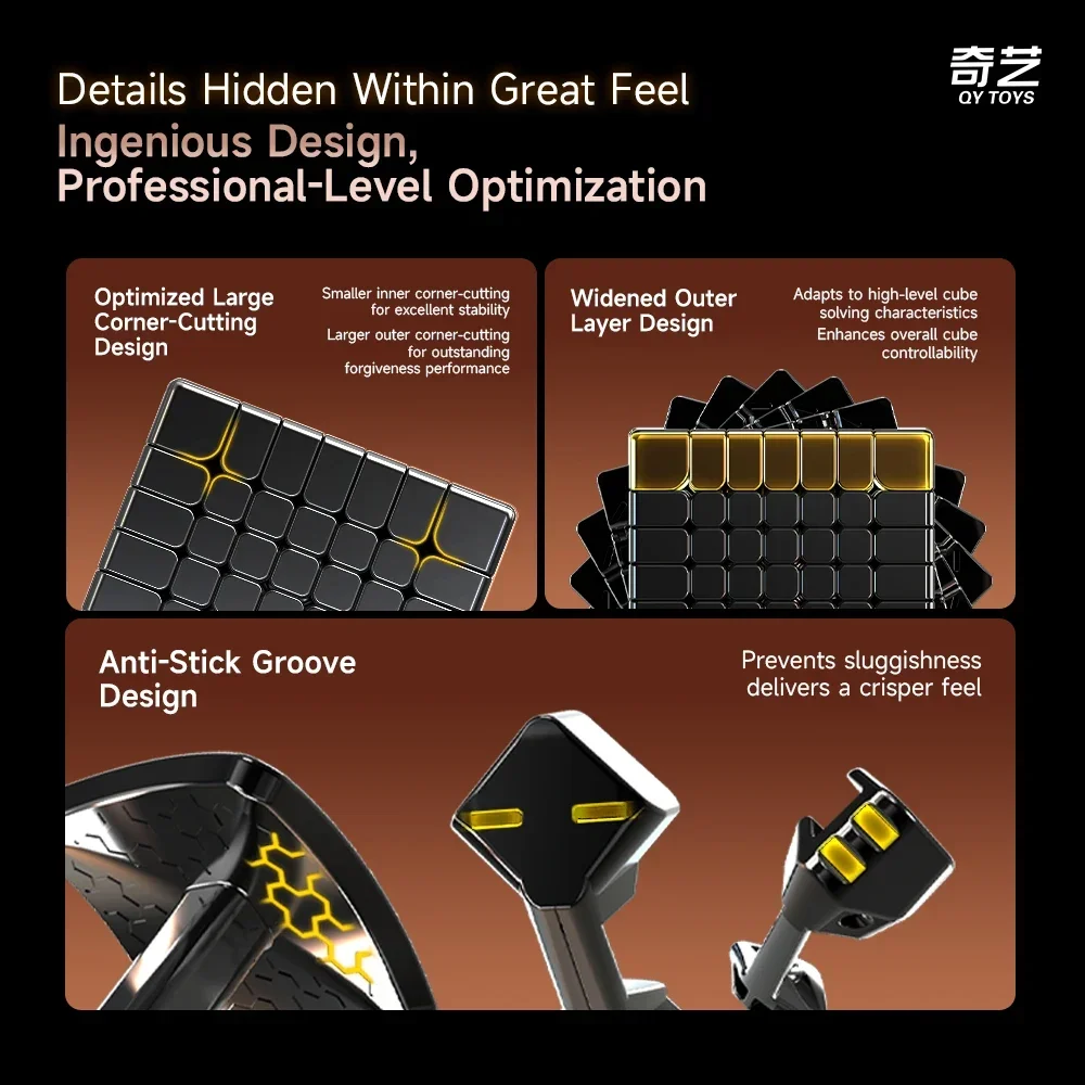[MeowCube] Picube personalizado QiYi 7x7 Guerrero Cubo velocidad 7 capas práctico mágico sin pegatinas rompecabezas mágico juguete Cubo recubierto de UV