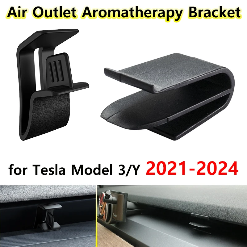 for Tesla New Model 3 Highland 2024 Air Outlet Aromatherapy Clip Mount Model Y 2023 Accessories Air Freshener Holder Bracket