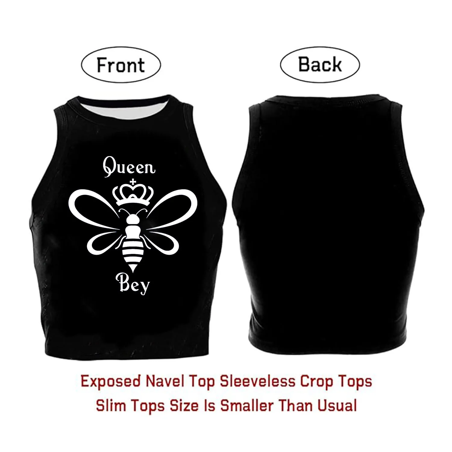 Women Crop Tops Proud World Tour Bee Queen Bey Printed Tees Shirts O-Neck Tight Cotton Clothes Fashion Street Female Tank Tops