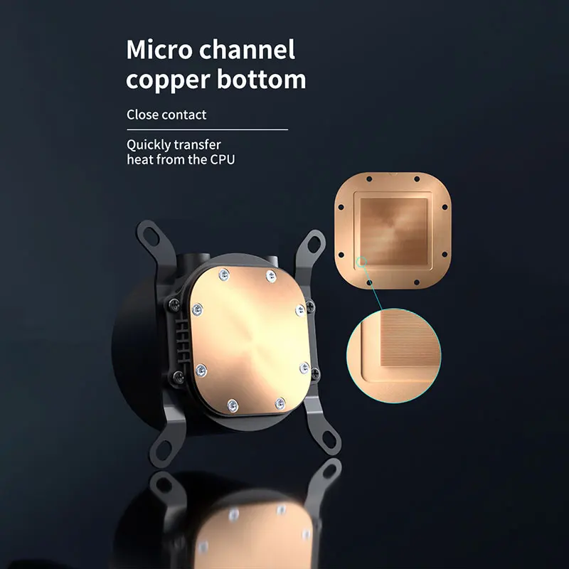 Radiador de refrigeración por agua Universal ARGB para PC, Enfriador de líquido de CPU de 360mm, 4 pines con PWM Lga 775 1150 1151 1155 1156 AMD AM2 AM3 AM4