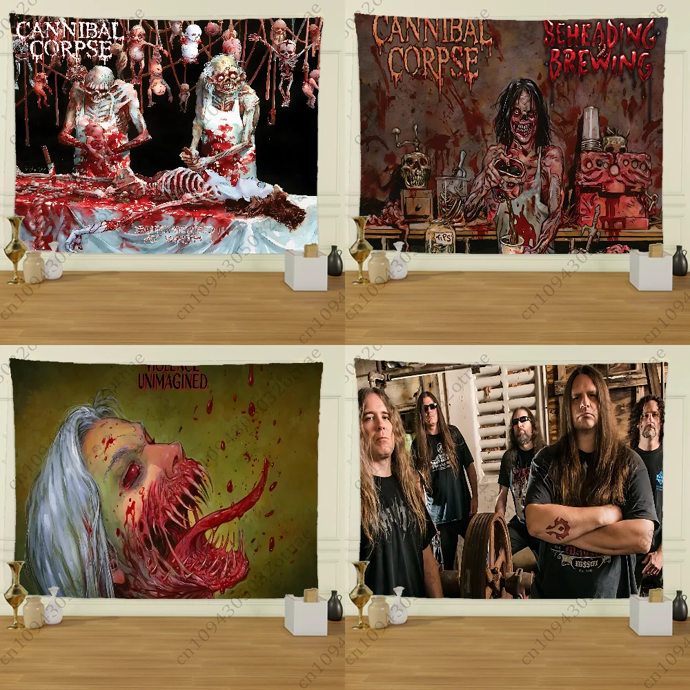 

Band Cannibal Corpse Flag Tapestry Funny Banner For College Dorm Room Bedroom Outdoor Living Room Wall Art Decor Party