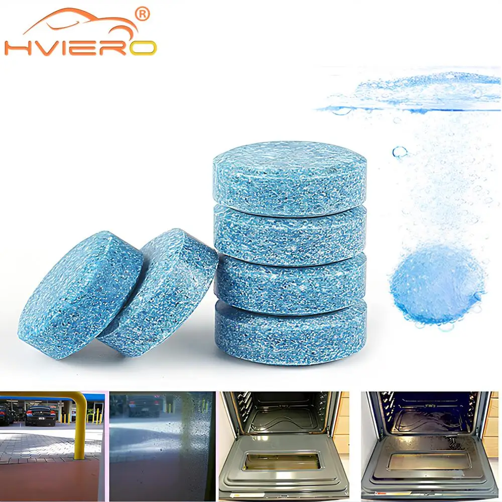 20/40/60Pcs Solid Cleaner Car Windshield Wiper Effervescent Tablet Strong Decontamination Auto Glass Toilet Cleaning Accessories image 5