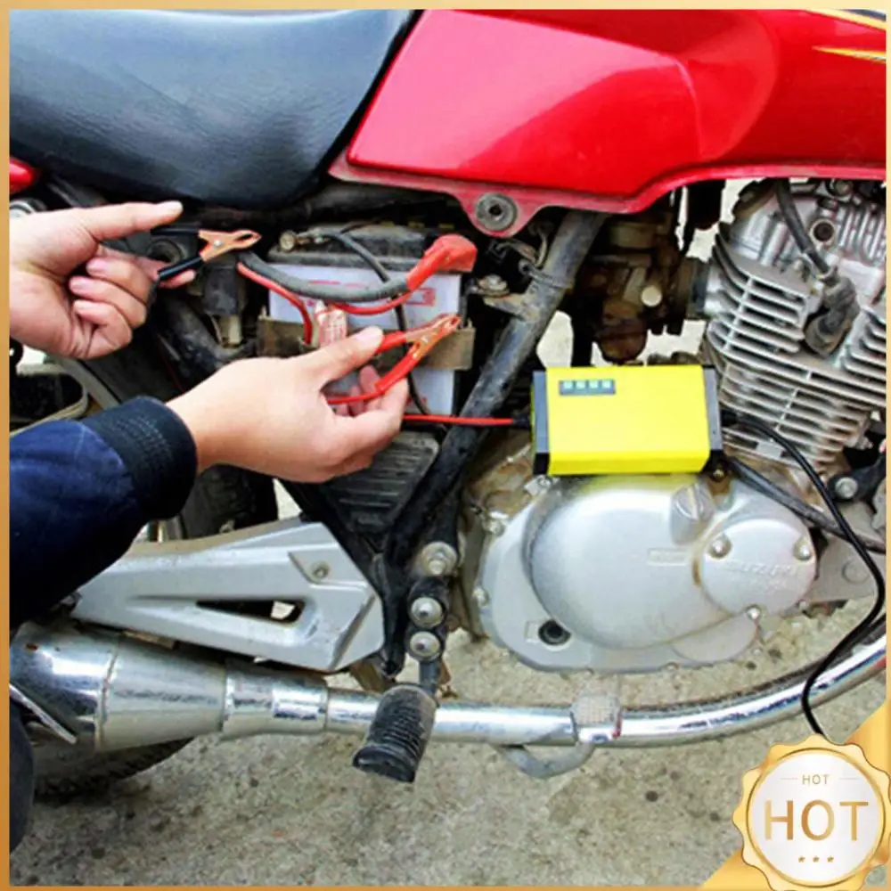 

Battery Charger 12V 2A Car Motorcycle Battery Charger LED Display Multiple Protection Intelligent Current Voltage Adjustment