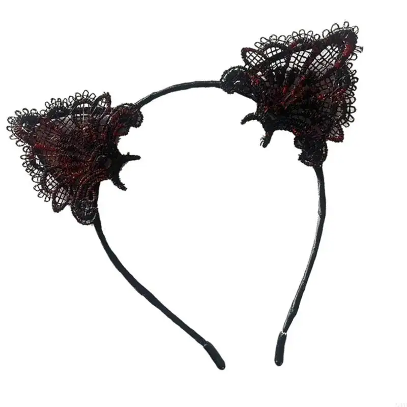 Kim loại chống gỉ vĩnh viễn Puss Thính Hairband Trẻ Người lớn Trang trí trang phục Halloween
