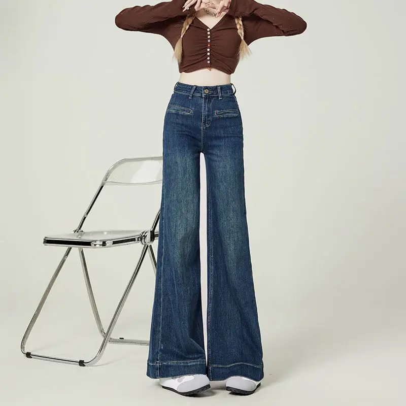 

Одежда для женщин, расклешенные джинсы с низкой посадкой, хипстерские Y2K 2000-х годов, винтажная женская одежда в стиле ретро, джинсовая мода, базовая тенденция, популярная крутая одежда