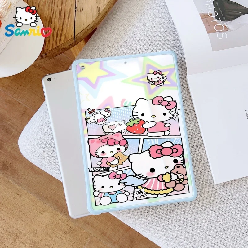 

Sanrio cute blue Transparent ipad case, suitable for ipad Pro 6/M4,Air3/5,Mini6,ipad 6/10,8.3/9.7/10.5/12.9/10.9/11inch