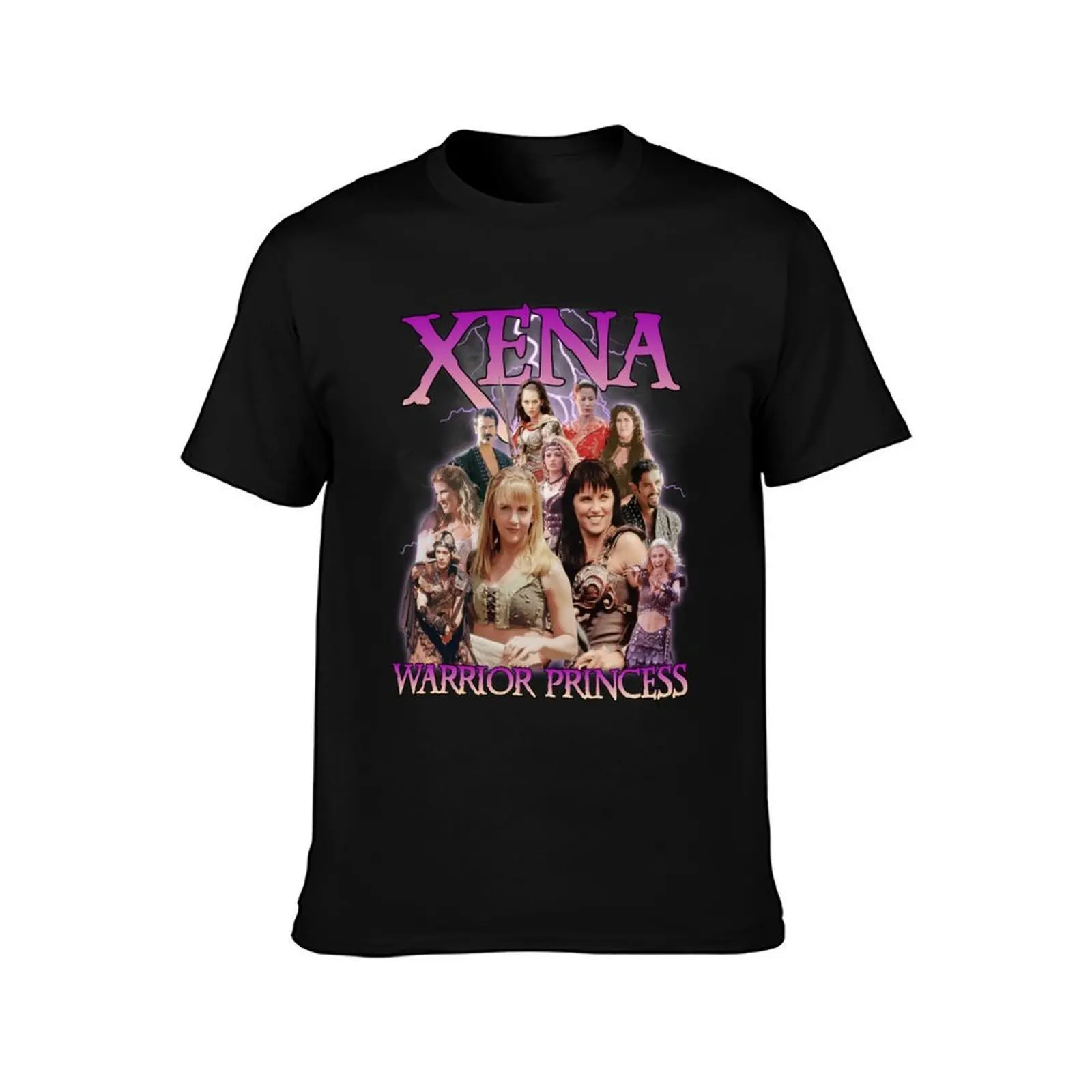 Xena Warrior Princess Cast T-Shirt Large Size Loose Casual Tee