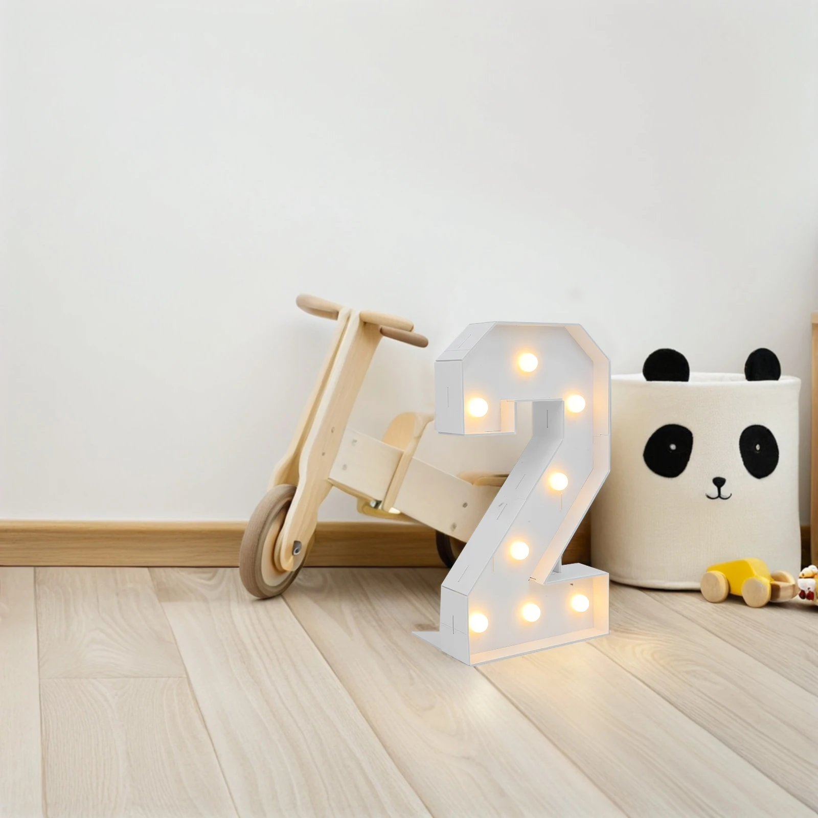 

Party Decoration Number Bright LED Lights Lighted House Numbers Birthday Halloween Kids Reusable Durable Material