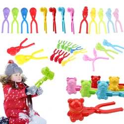 1PCS Snowman Duck Dinosaur Shape Snowball Maker Clip Tong Kid Winter Outdoor Funny Snow Sand Mold Snowball Fight Sport Toy