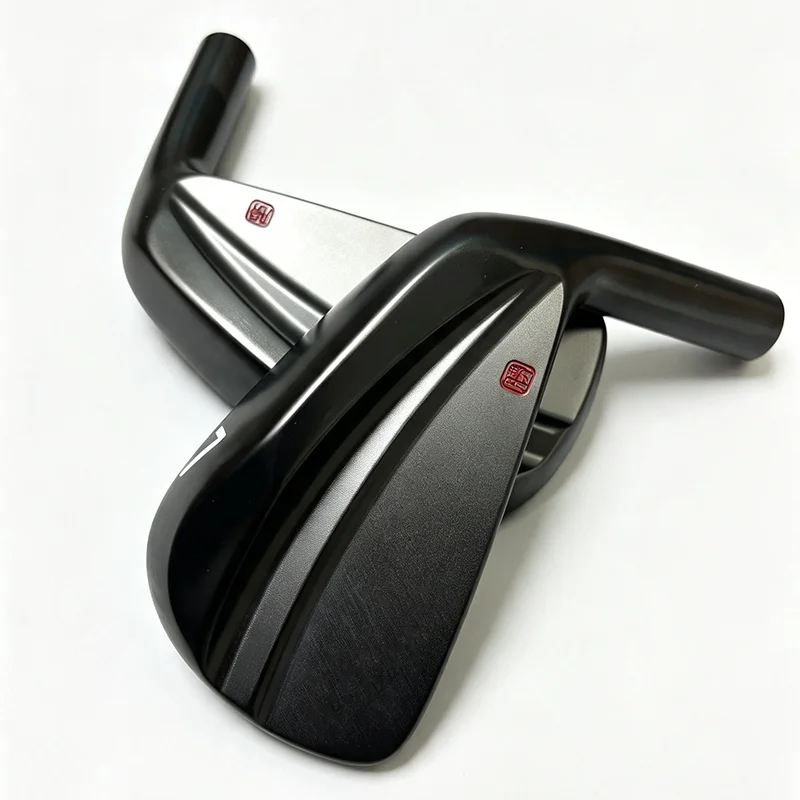 KM700 Golf Irons Set 456789P(7Pcs) Black/Silver S20C Soft Carbon Steel Forged Golf Iron Head Only No Shaft KM700 Iron Golf Club