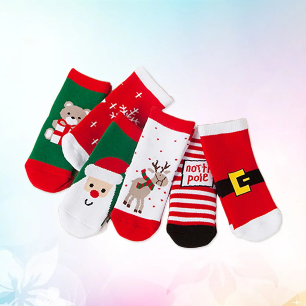 

Autumn Winter Stockings Festival Socks Middle Cotton Christmas for