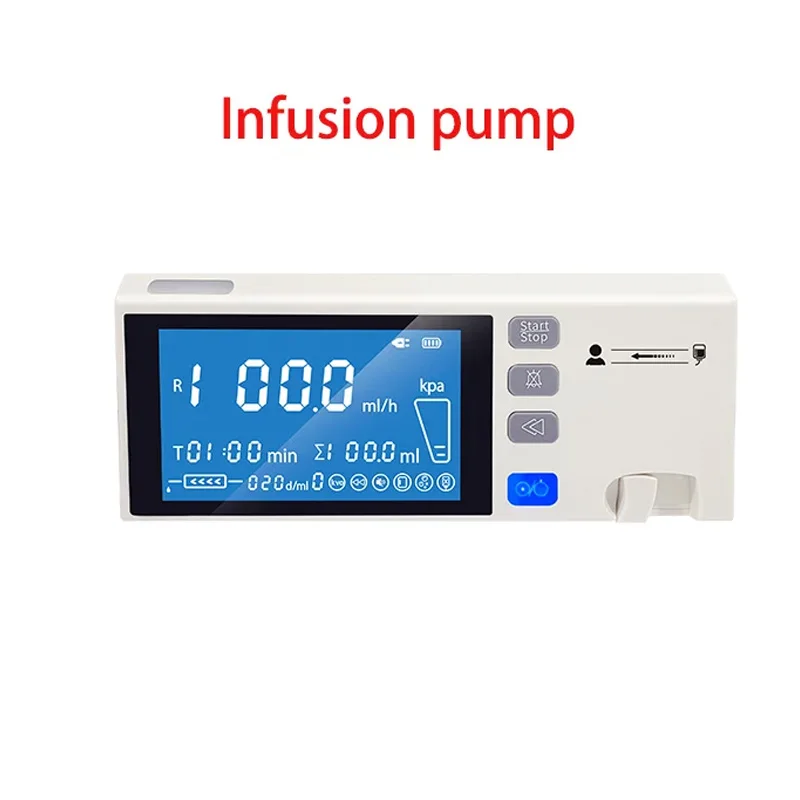 Stackable Type Human or Veterinary Use Syringe Pump Infusion pump LCD real-time Alarm Transfusion Heater