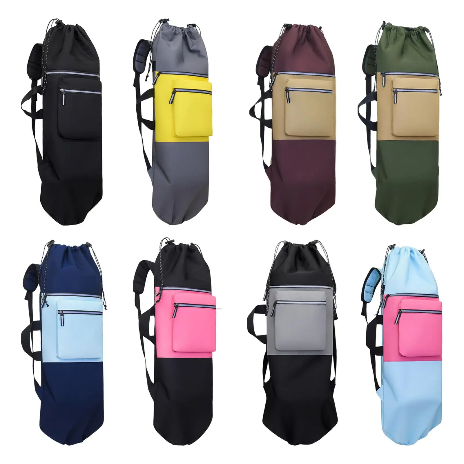 skateboard-backpack-waterproof-yoga-mat-storage-bag-reflective-organizer-skateboard-bag-handbag-for-outdoor-activities-traveling