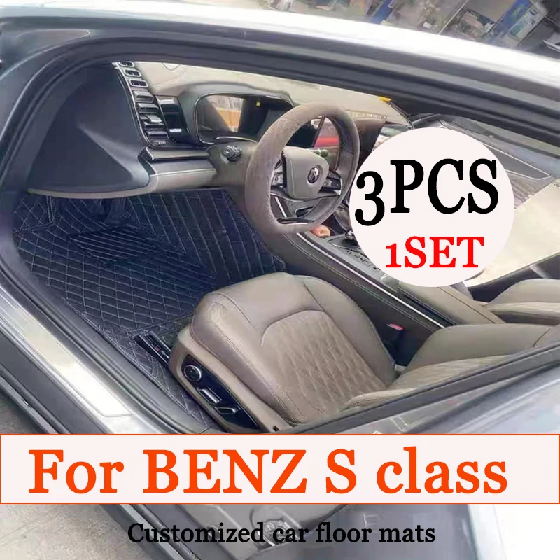 

Автомобильные коврики для BENZ S class W221 2004-2013 2005 2006 2007, изготовленные на заказ автомобильные подушечки для ног, автомобильный ковер, аксессуары для интерьера