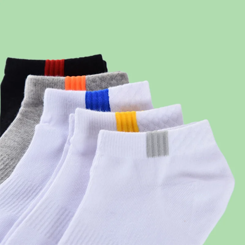 Chaussettes Courtes Coupe Basse pour Homme et Femme, Confortables, Décontractées, dehors, Respirantes, Bateau, Haute Qualité, 5/10 Paires