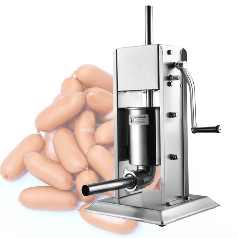 Sausage Stuffer Housemade Vertical Manual Stainless Steel Machine Sausage Maker Filling Sausage Syringe Filler Meat Maker