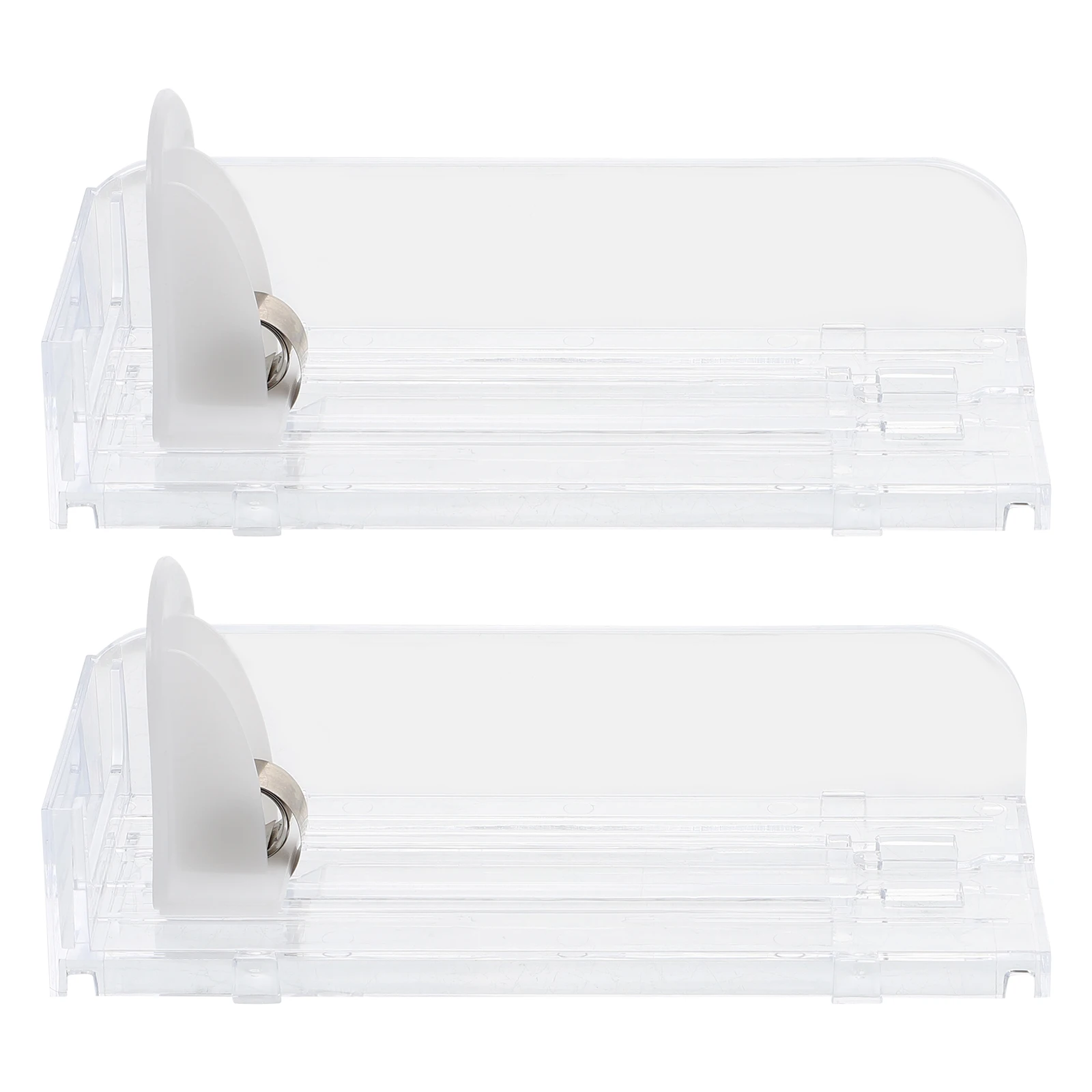 

2Pcs Automatic Cigarette Pusher Lightweight Durable Acrylic Display Rack Supermarket Shelf Easy Install Use Long Time