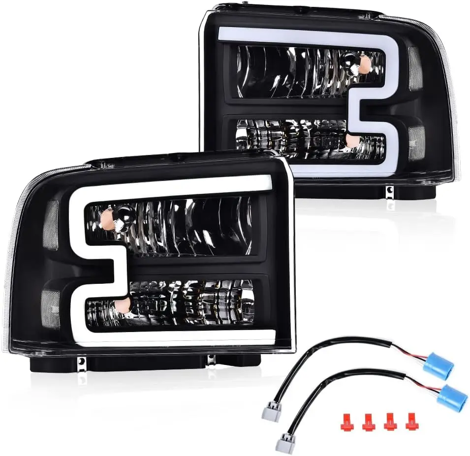 

Светодиодные фары DRL в сборе, совместимые с Ford F250 F350 F450 F550 Super Duty 05-07/подходят для фар Ford Excursion 05, левые и R