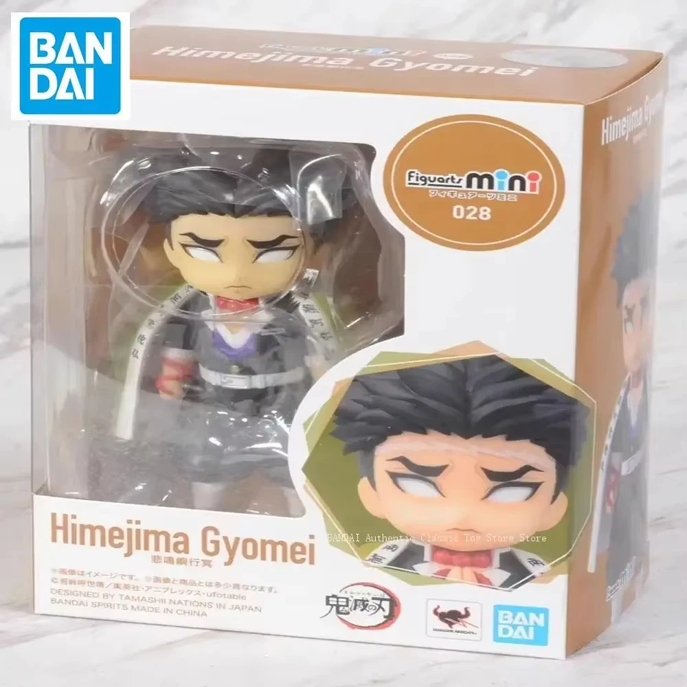 En Stock Original Bandai Figuarts Mini Demon Slayer Himejima Gyomei figura de acción Anime modelo juguete para regalo