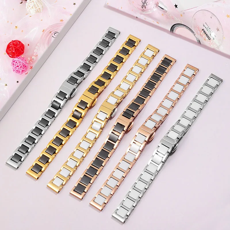 ساعة غوص من السيراميك والفولاذ المقاوم للصدأ ، سوار رائع ، لساعة DW الأحفورية ، فيتا ، كاسيو ، غيا ، إكسسوارات ساعة ، 12 مناسبة ، 14 ، 16 ، 18 ، 19 ، 20 أو