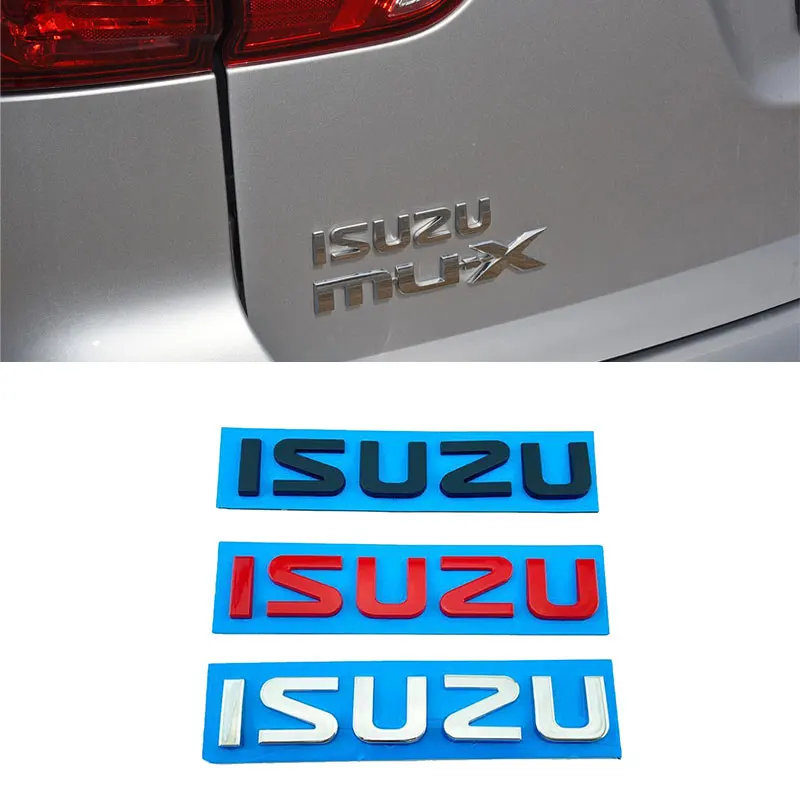 ISUZU trunk label original letter logo car sticker for ISUZU D-MAX SUV rear trunk refit car accessories universal new old decal