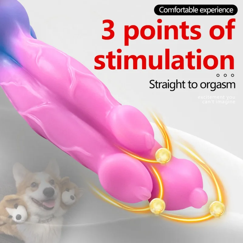 Monster Dragon Dildo Anal Sex Toy Dog Dildo With Suction Cup Soft Silicone Big Penis Butt Plug Dildo for Women Men Masturbation