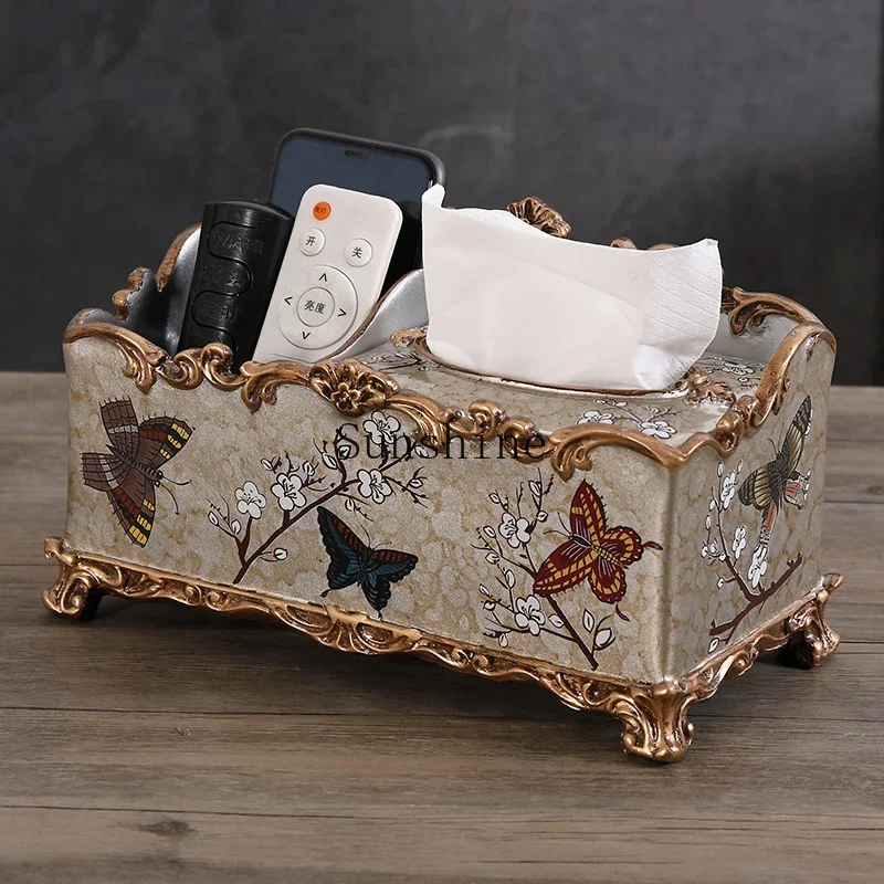 

European multi-functional tissue box, living room coffee table, household paper box, storage box