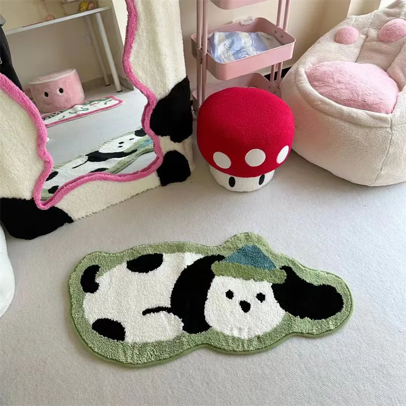 

VIKAMA Cartoon Minimalist Bathroom Wicking Rug Toilet Seat Pad, Entrance Floor Mat, Stain-Resistant Floor Pad Home Decoration