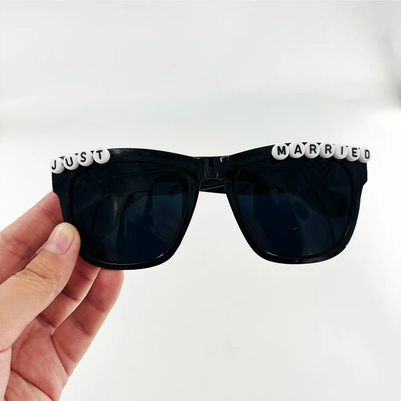 LED-Brille, nur verheiratet, Hochzeit, Braut, Überraschungsgeschenk, Paar-Brille, Souvenirs, leuchtende Herz-Brille, verheiratete Sonnenbrille – Detail 12