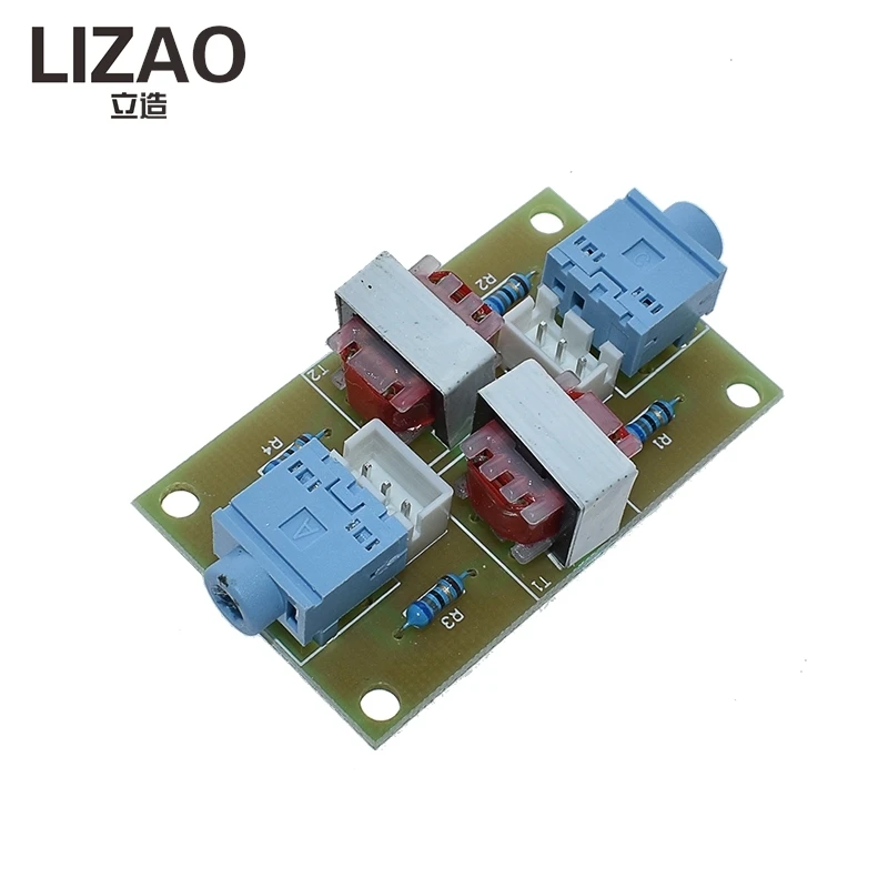 LIZAO XH-M372 Stereo Audio Isolator Module, Vehicle Common Ground Noise Suppression Interference Isolation Transformer Coupler