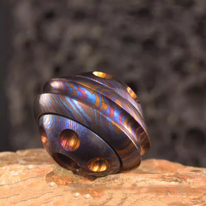 

Цельный титановый кулон Dmascus UFO EDC, подвеска-нож из бисера