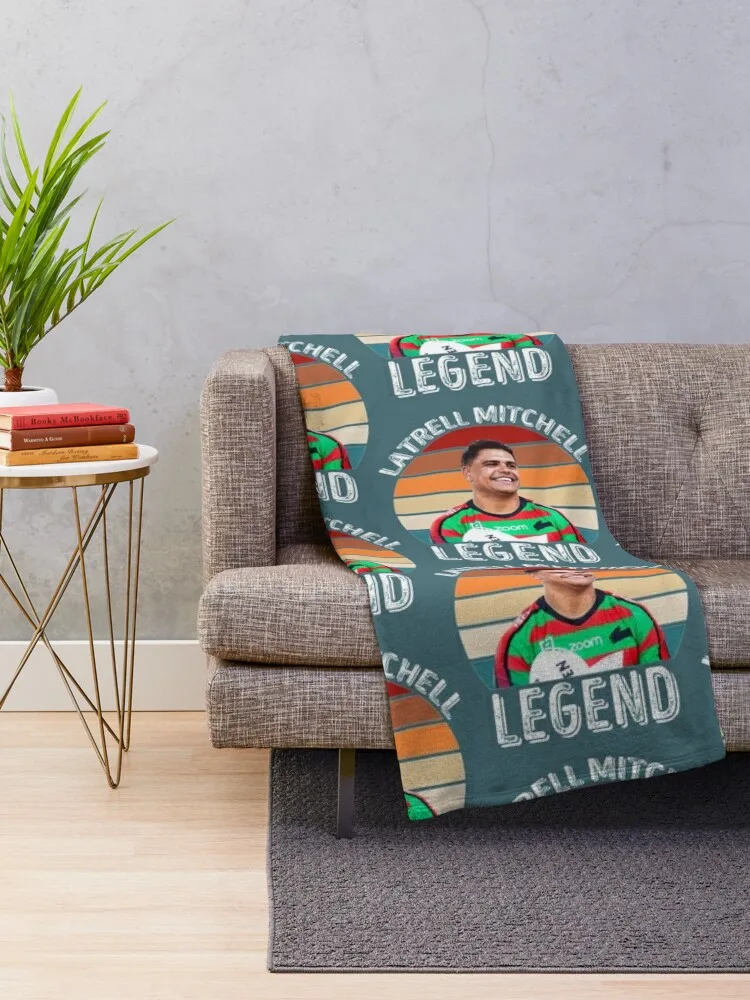 Latrell Mitchell Rabbitohs Throw Blanket Blanket Fluffy Furry Blankets Hairy Blankets Warm Blanket