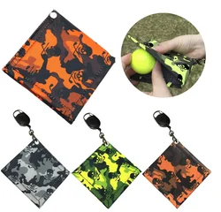 Camouflage Microfiber Golf Towel with Carabiner Clip Golf Cleaning Towel Golf Ball Cleaner Golf Accessories for Men and Women