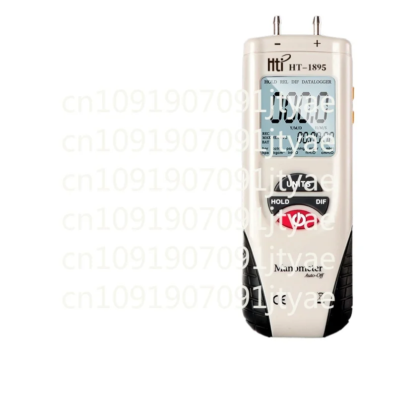 

HT1895 Digital Pressure Gauge Differential Pressure GaugeVacuum Pneumatic Steam Repair Negative Pressure GaugePrecision Digital