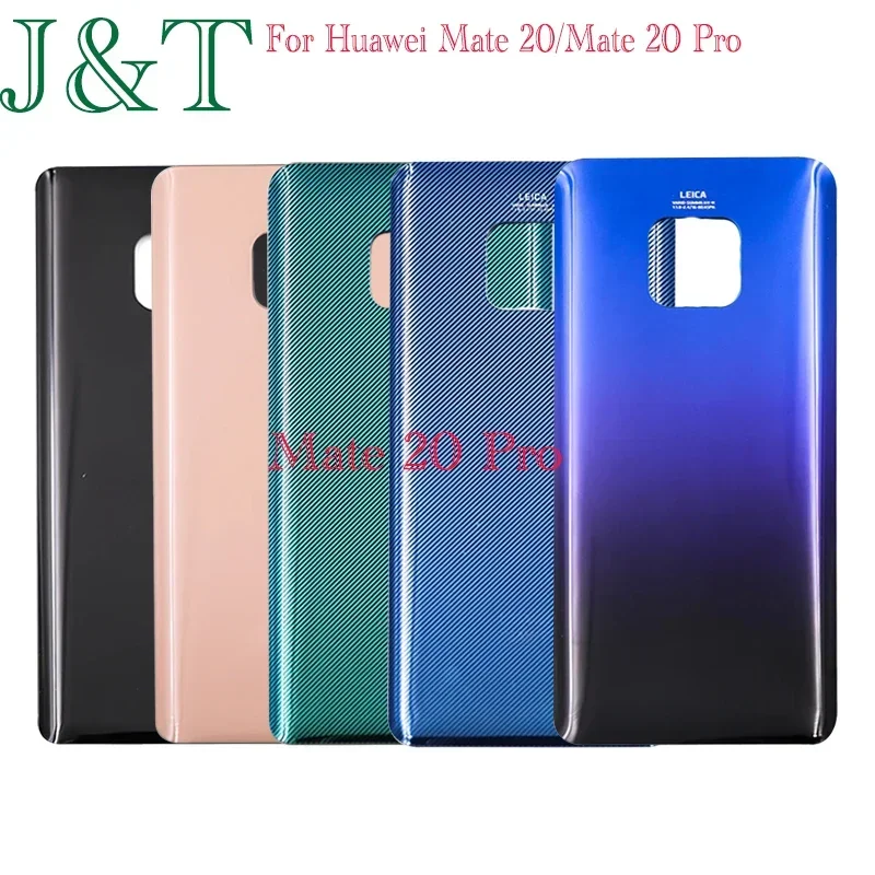 New For Huawei Mate 20 / Mate 20 Pro Battery Back Cover 3D Glass Panel Rear Door Housing Case Adhesive Replace