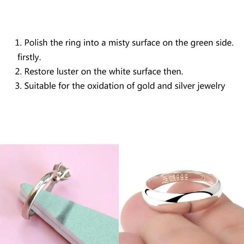 Set of 20 Polishing Sticks Set Jewelry Sanding Tools Diamond Shape Cleaning Spong Sticks Professional Jewelry Polishers