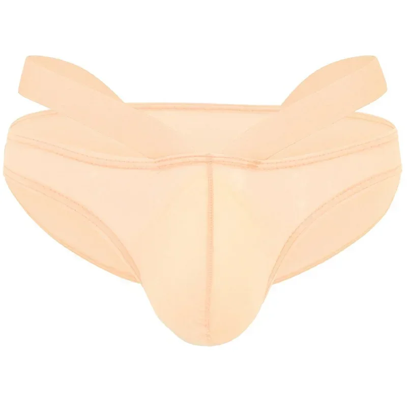 8PCS Sexy Briefs Summer Underwear U Convex Thin Ice Silky Night Club Low Waist Men's Underpants Briefs Slip for Men Jockstrap
